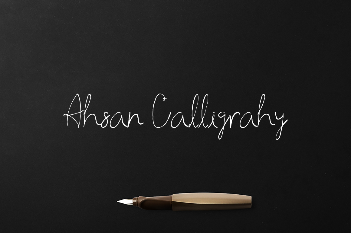 Ahsan Calligraphy: A Modern Script Typeface for Web Design