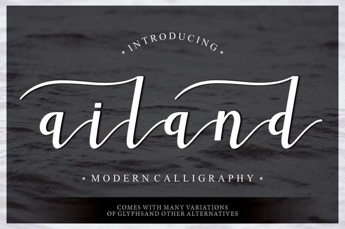 Ailand Script Font for Handmade Brands