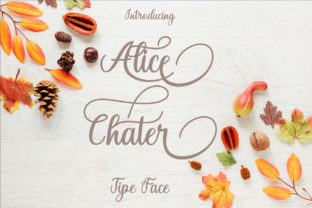 Alice Chater: A Modern Script Font for Editorial Design
