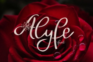 Alyfe Typeface: Elevating Editorial Design with Floral Script