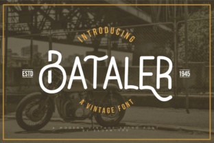 Bataler: A Vintage Typeface for Elegant Editorial Design