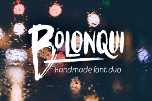 Bolonqui Duo: A Handmade Display Typeface for Editorial Impact