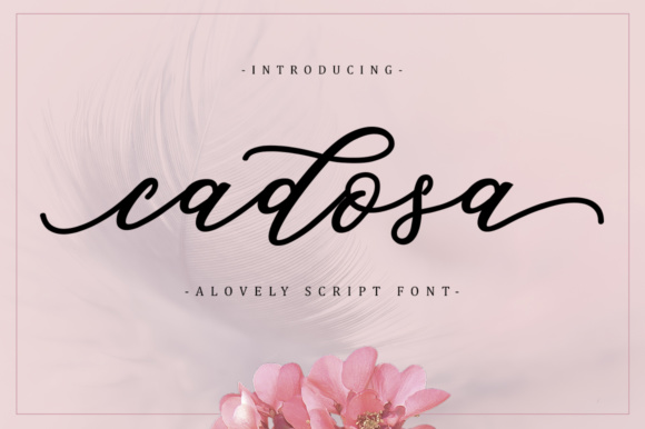 Cadosa Font: Elevate Your Campaigns with Modern Calligraphy