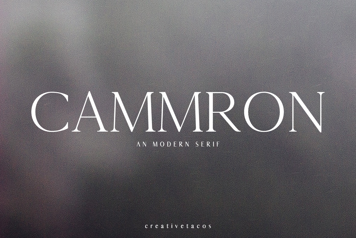 Cammron: A Modern Serif Font for Bold Branding