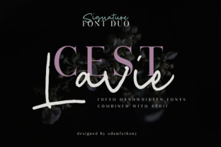 Cest Lavie Duo: A Handwritten Serif for Editorial Soul