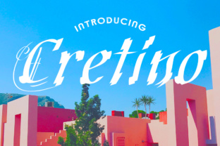 Cretino Font: A Swash Script for Handmade Labels