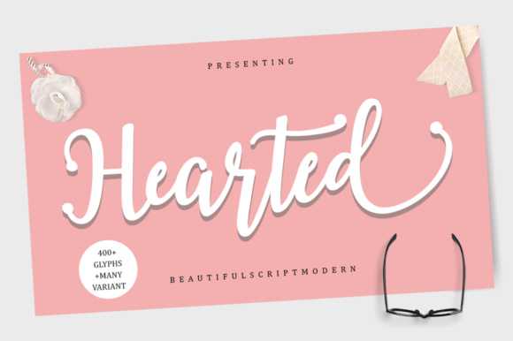 Hearted Font: A Typeface for Modern Brands