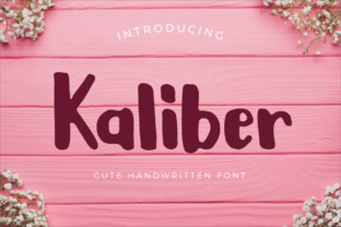 Kaliber: A Handmade Script Font for Editorial Design