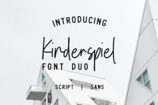Kinderspiel Duo: A Script Font for Clear Campaigns