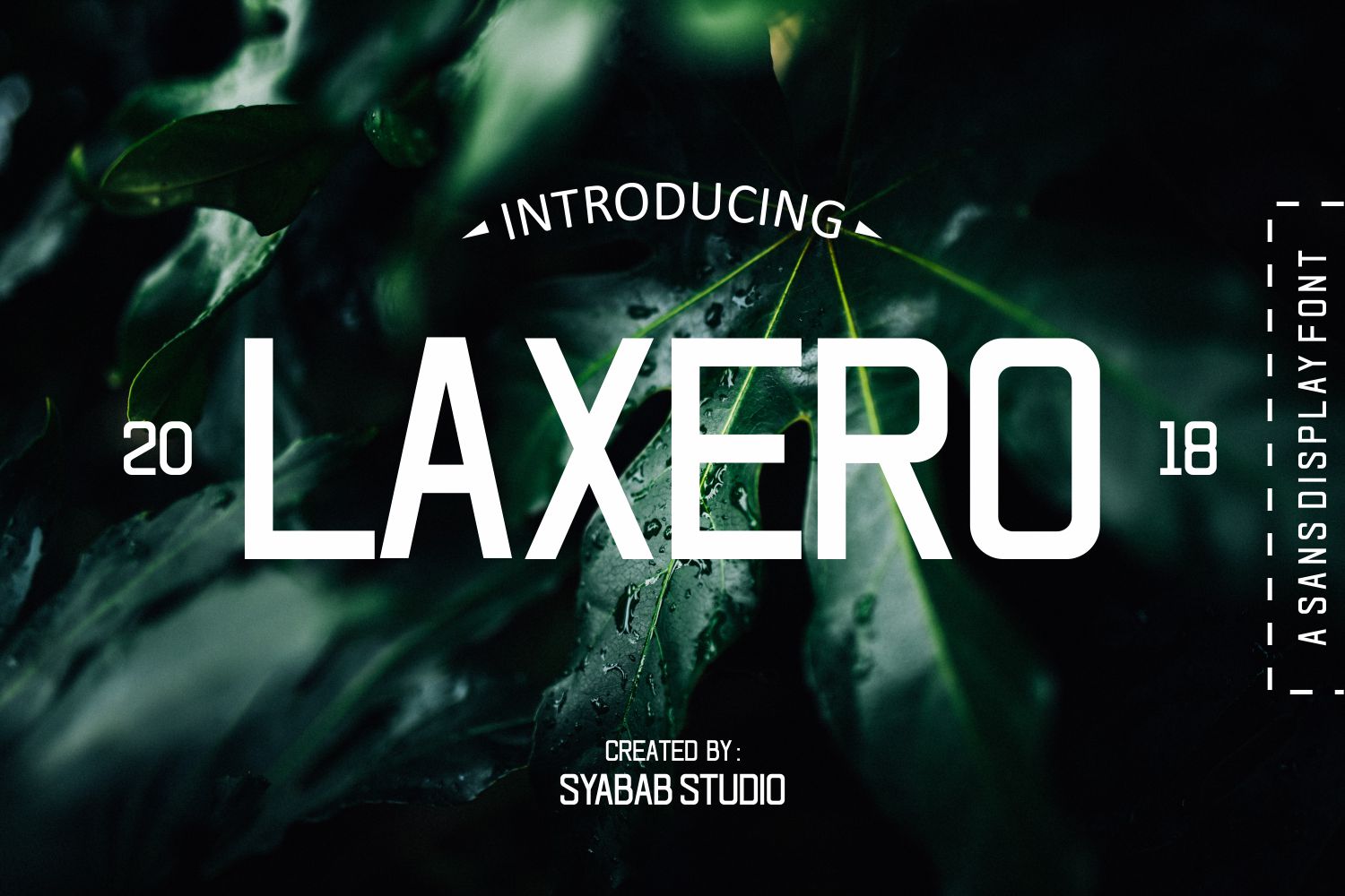 Laxero: A Bold Script Typeface for Editorial Design