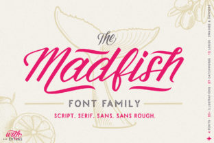 Madfish Family: A Hand-Drawn Display Typeface for Editorial Design