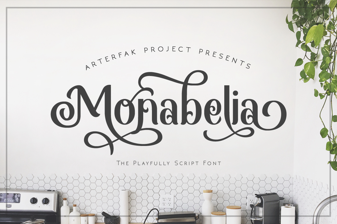 Monabelia: A Playful Display Font for Modern Branding