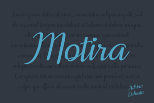 Motira: A Playful Handwritten Font for Makers