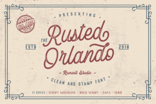 Rusted Orlando: A Vintage Typeface for Editorial Design