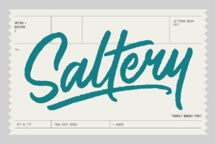 Saltery Font: A Fresh Script for Crafters
