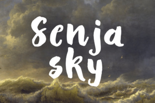 Senja Sky: A Charming Display Font for Crafters