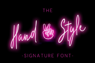 The Hand Style: A Modern Script Font for Editorial Design