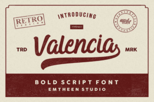 Valencia Typeface: A Bold Script for Brand Identity
