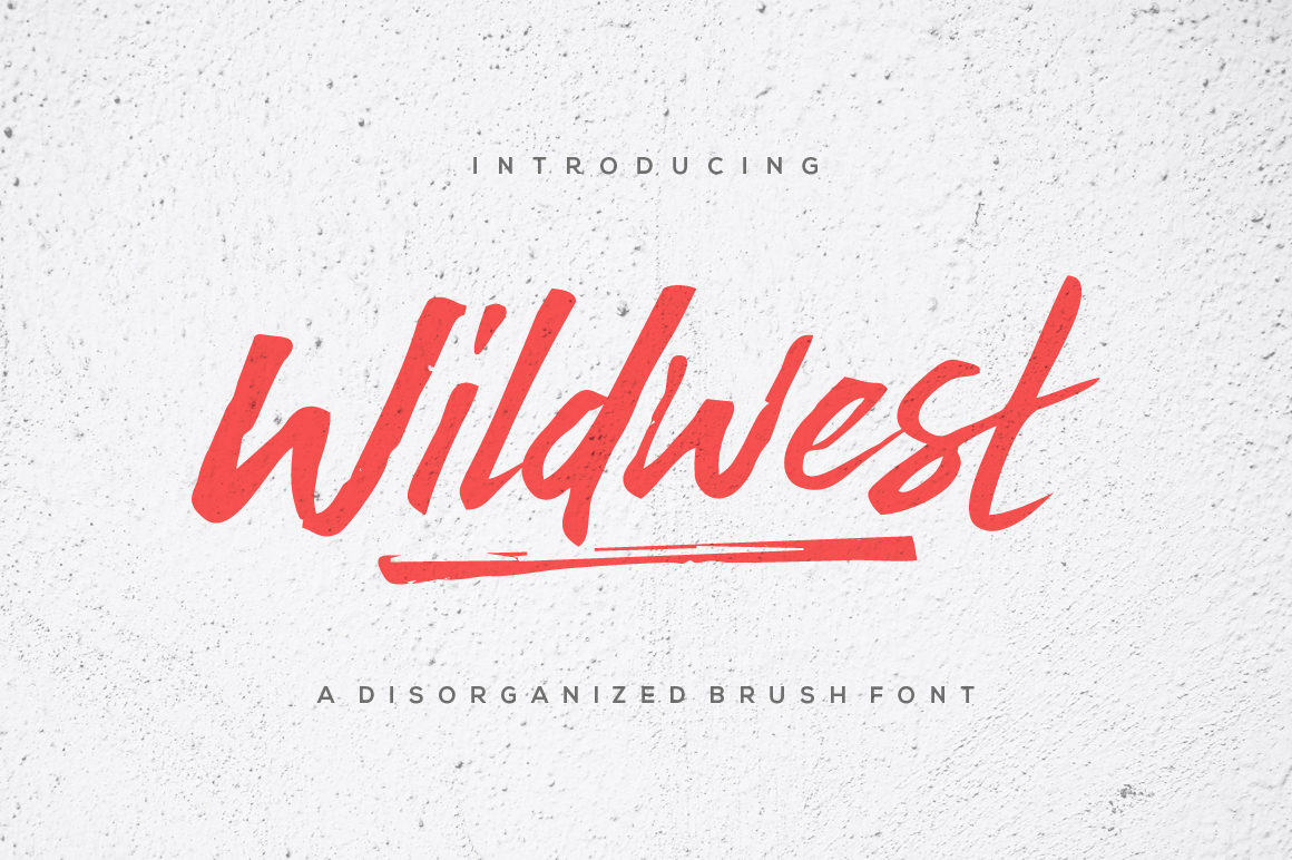 Wildwest Typeface: A Bold Brush Font for Branding
